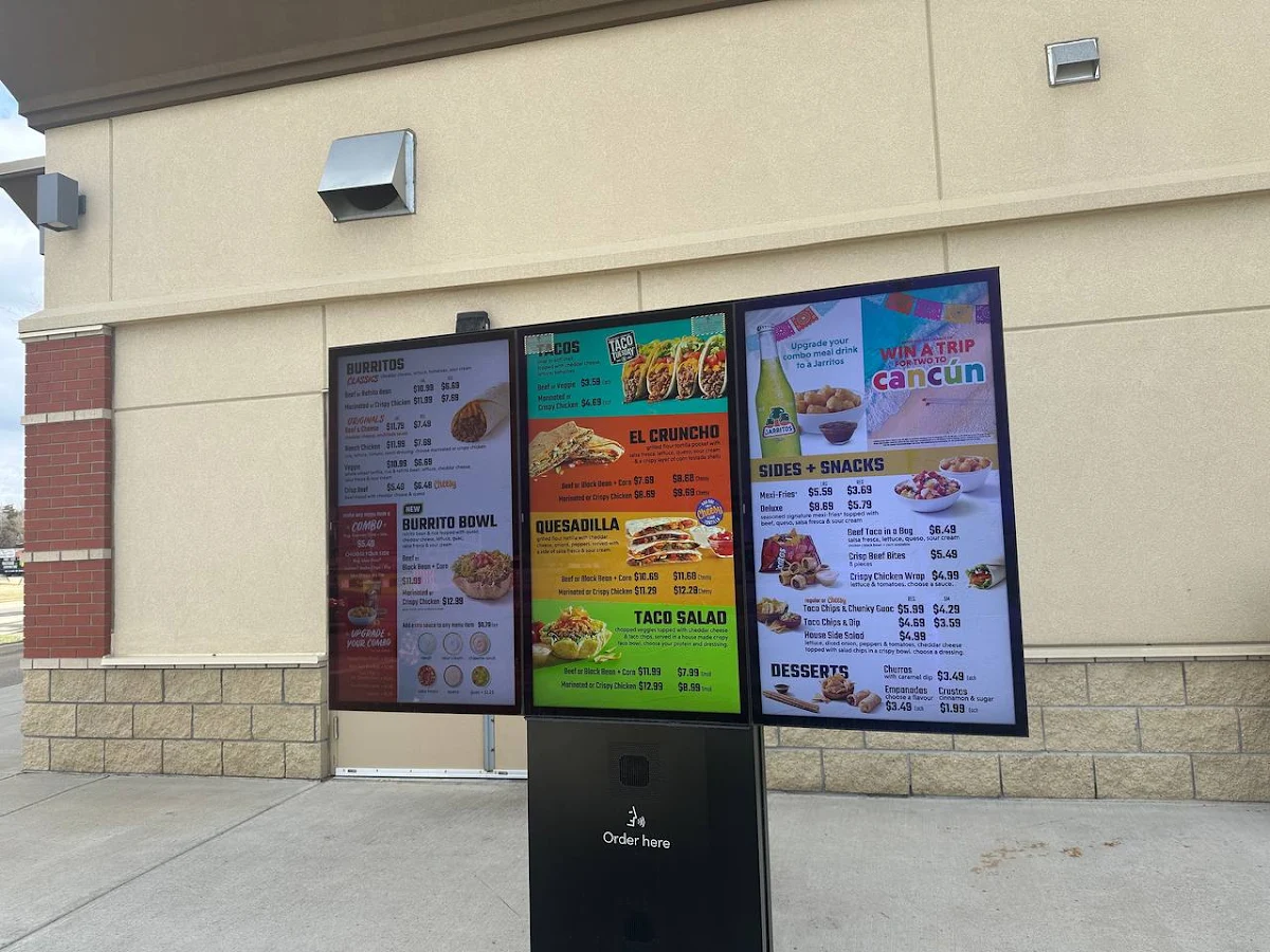 Menu, TacoTime