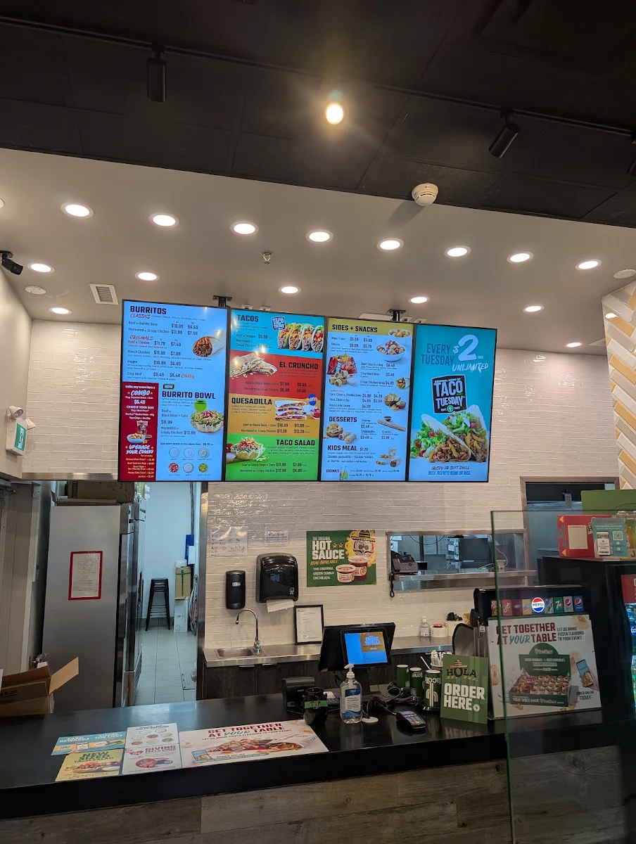 Menu, TacoTime