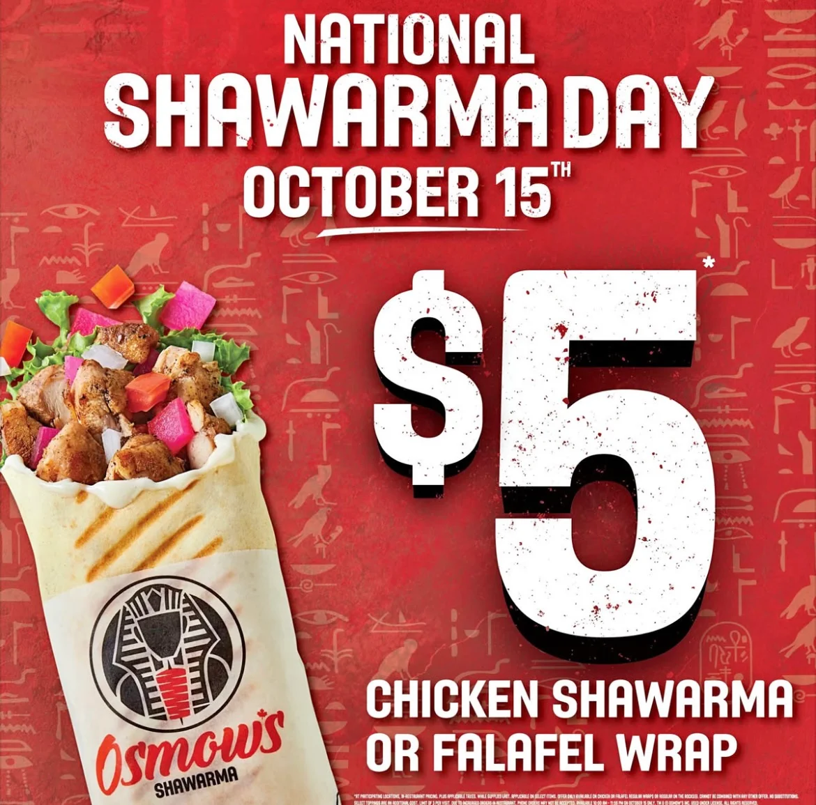 Menu, Osmow's Shawarma