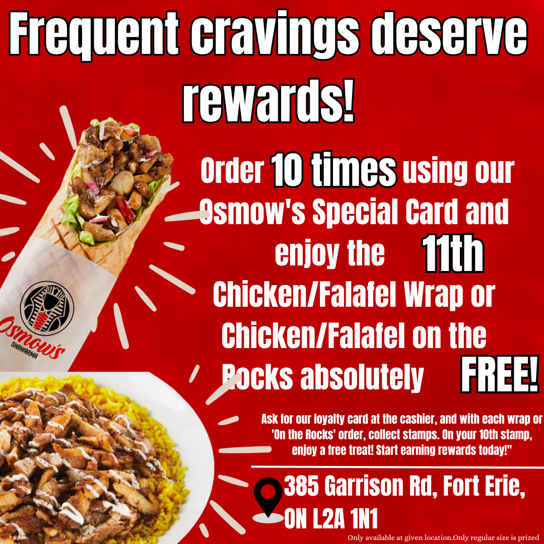 Menu, Osmow's Shawarma