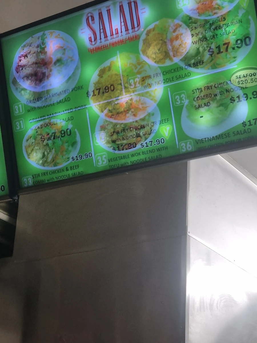 Menu, Pho Street Cairns