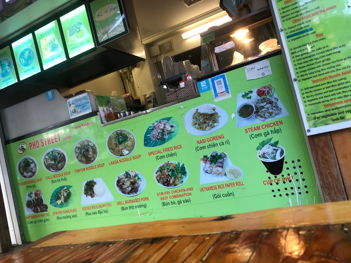 Menu, Pho Street Cairns