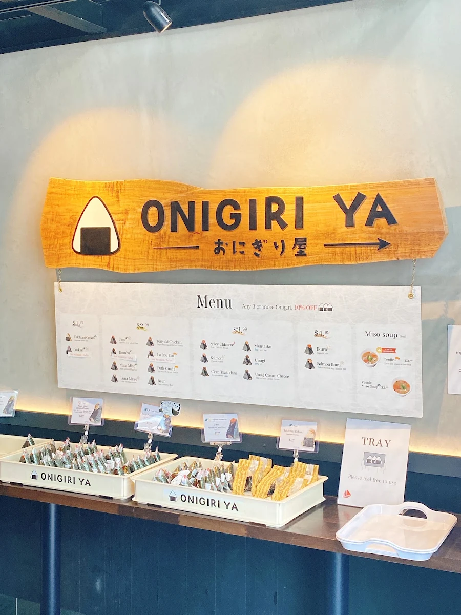 Menu, ONIGIRI YA Broadway