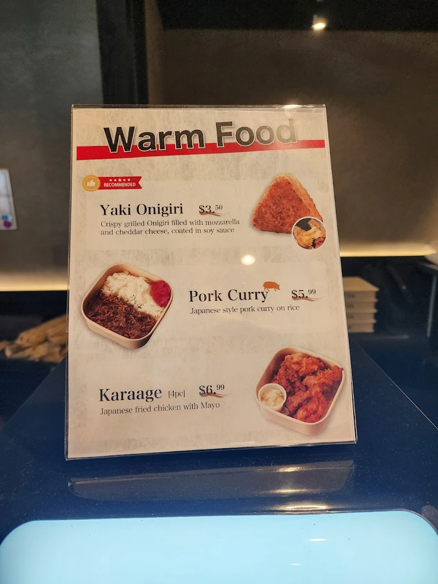 Menu, ONIGIRI YA Broadway
