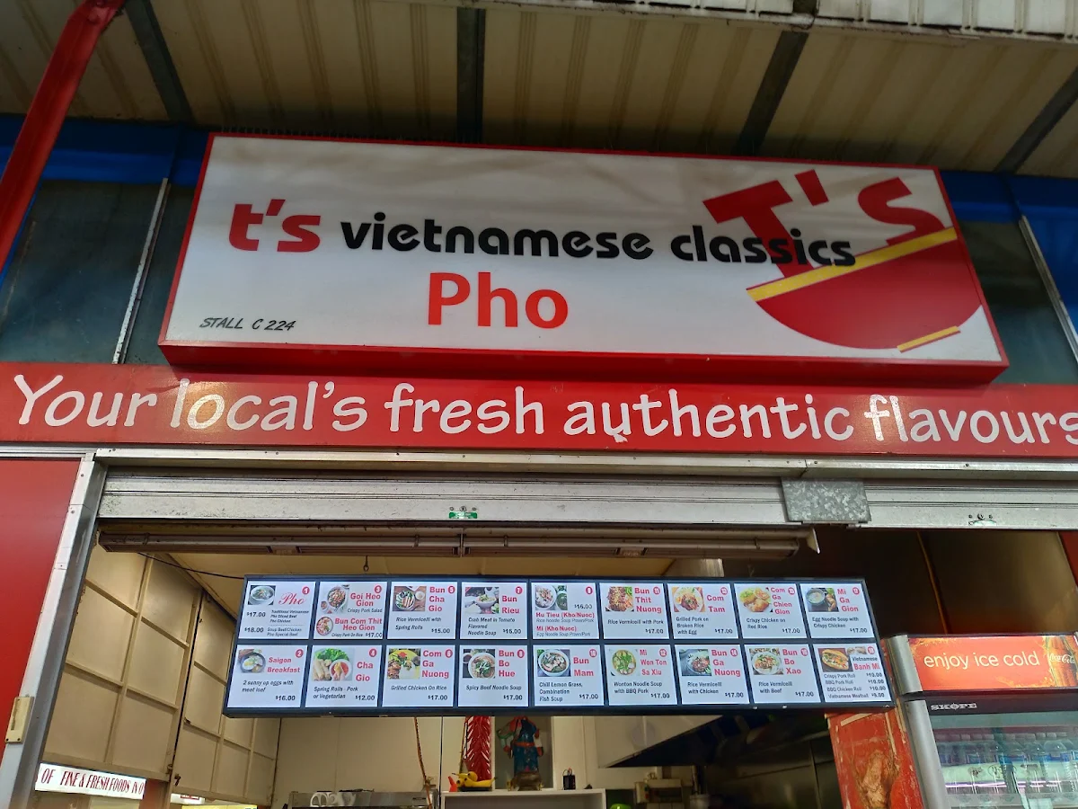 Menu, T's Vietnamese Classics