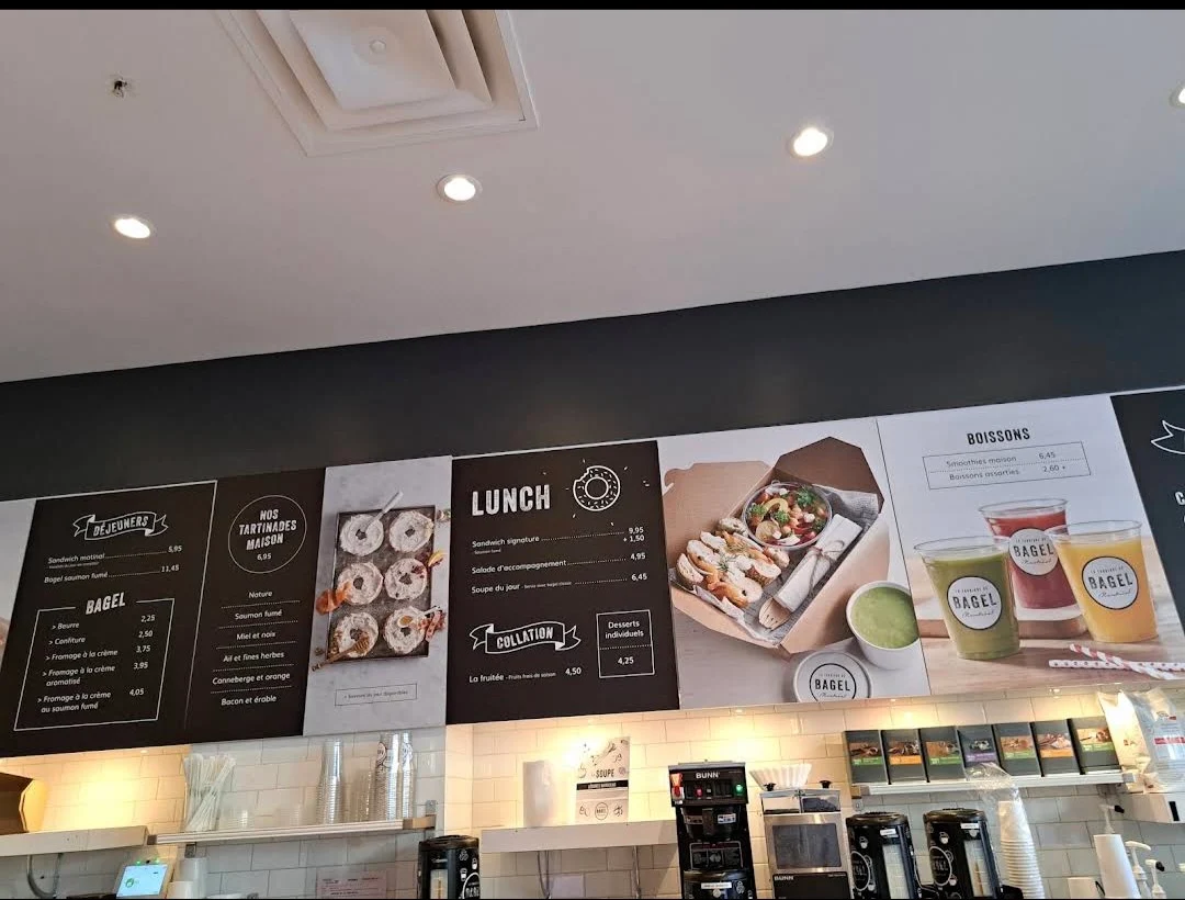 Menu, La Fabrique de Bagel de Montréal (Petite Italie)