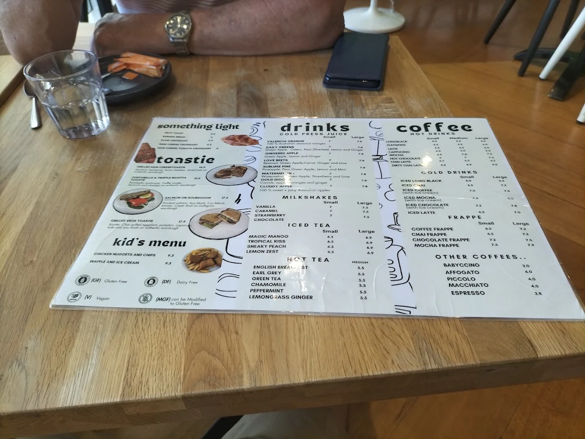 Menu, Catalina Restaurant