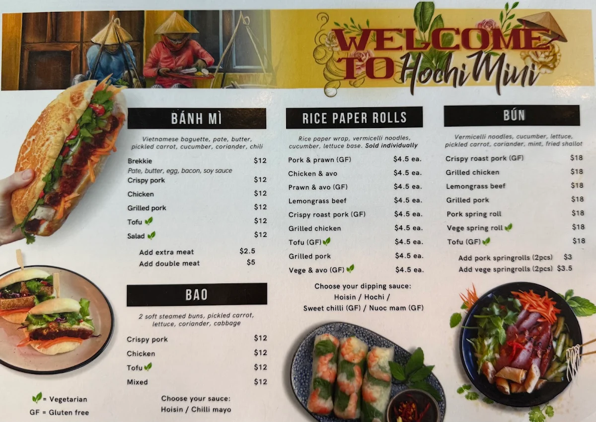 Menu, Hochi Mini
