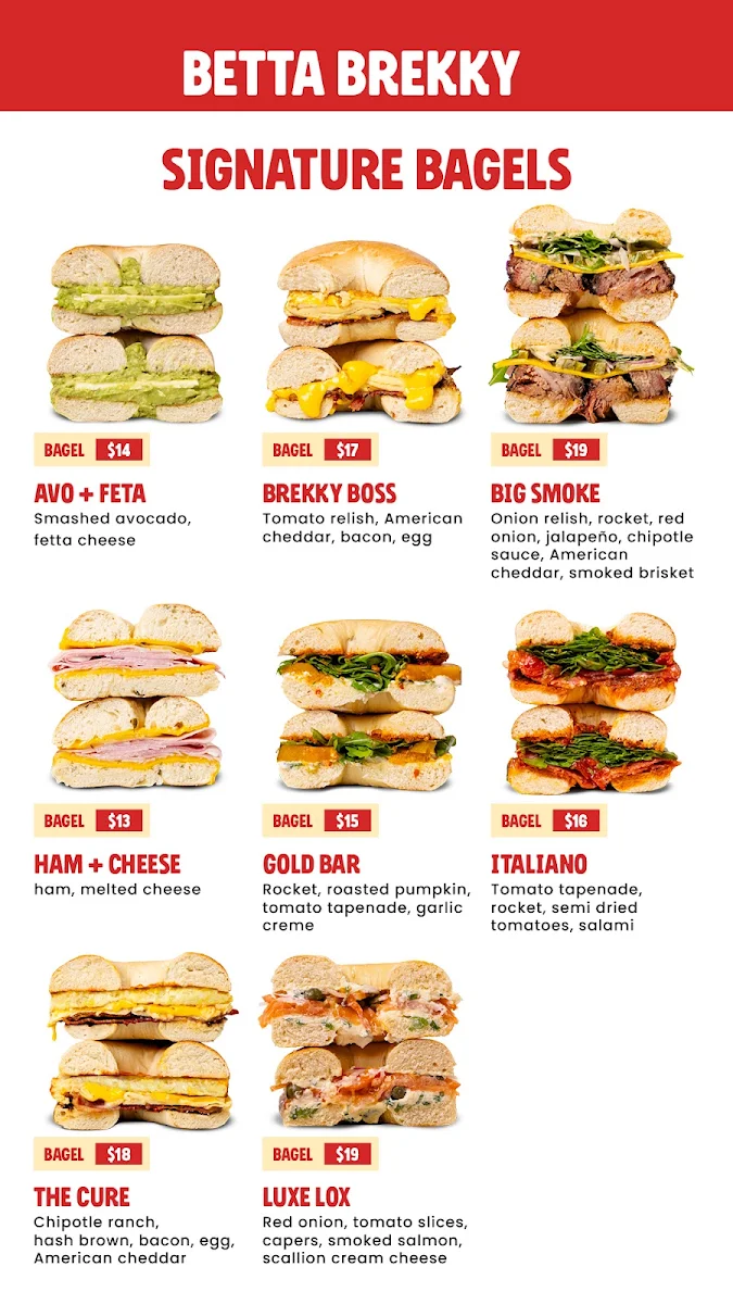 Menu, Getta Betta The Precinct
