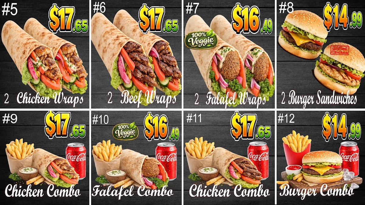 Menu, Amazing Shawarma Restaurant