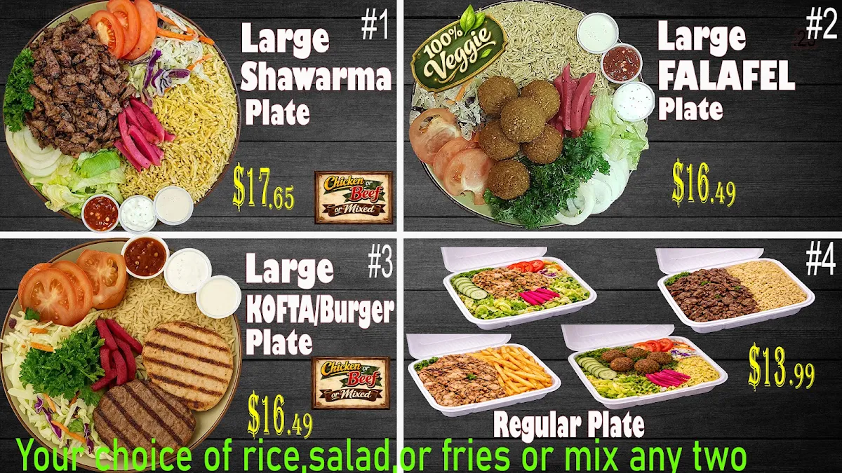 Menu, Amazing Shawarma Restaurant