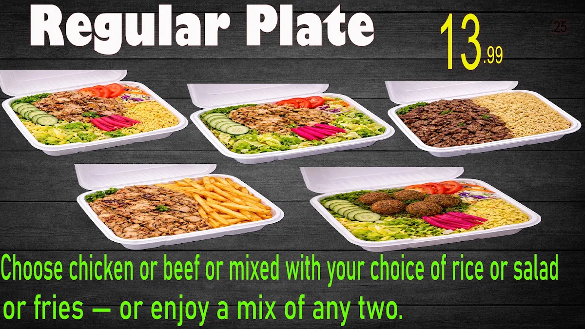 Menu, Amazing Shawarma Restaurant