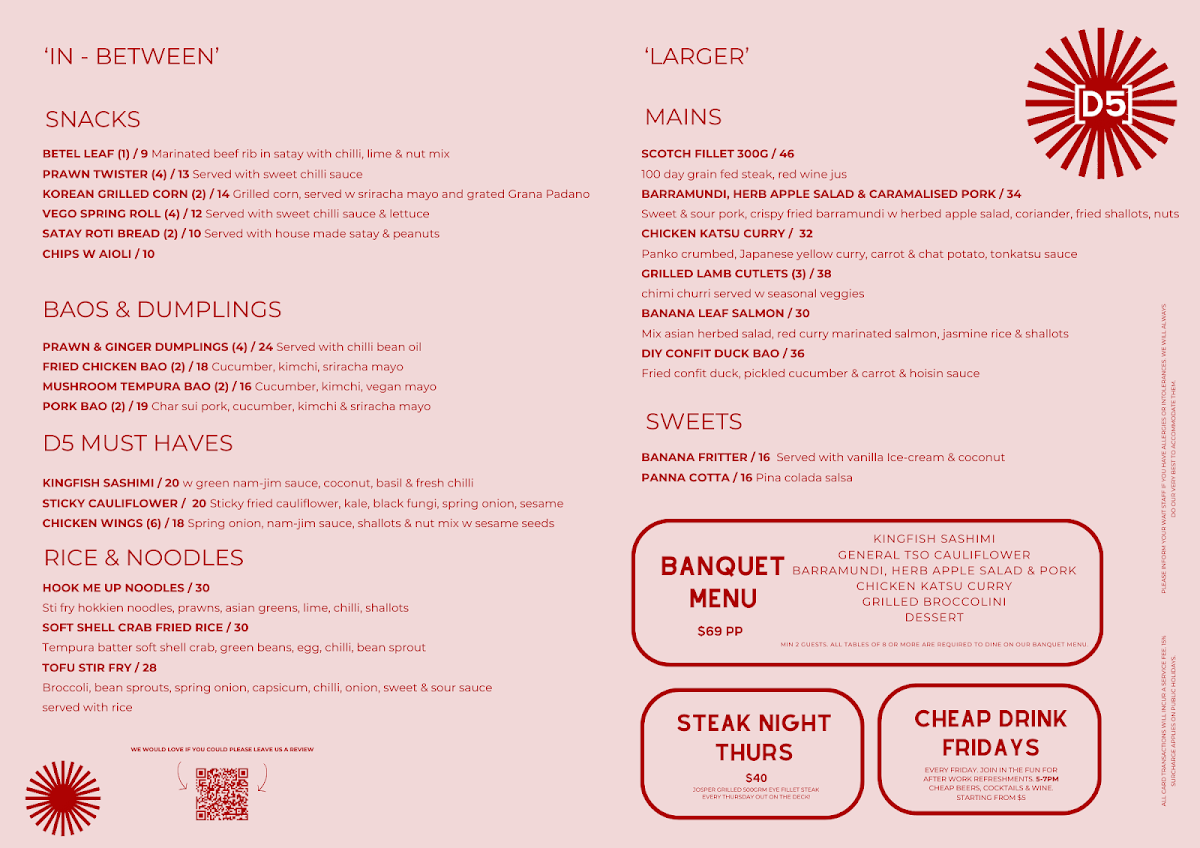 Menu, Dock 5