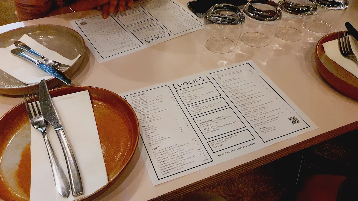 Menu, Dock 5