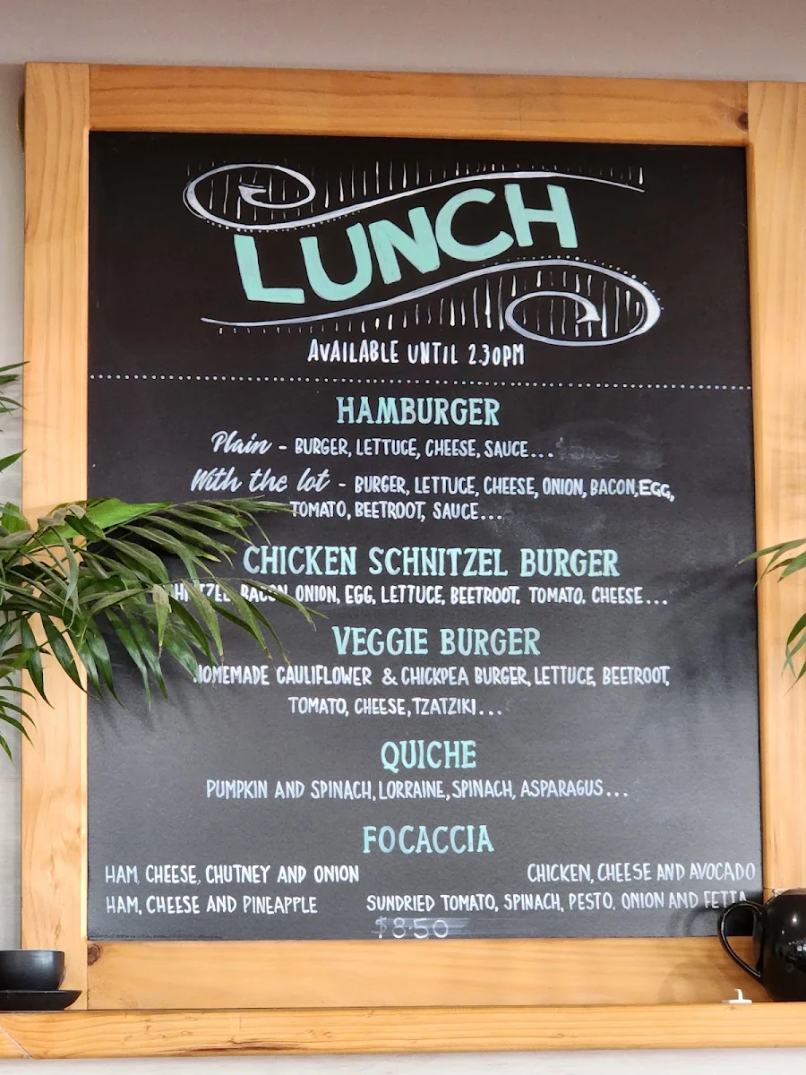 Menu, Kelly's Bakery, Cafe & Bakehouse
