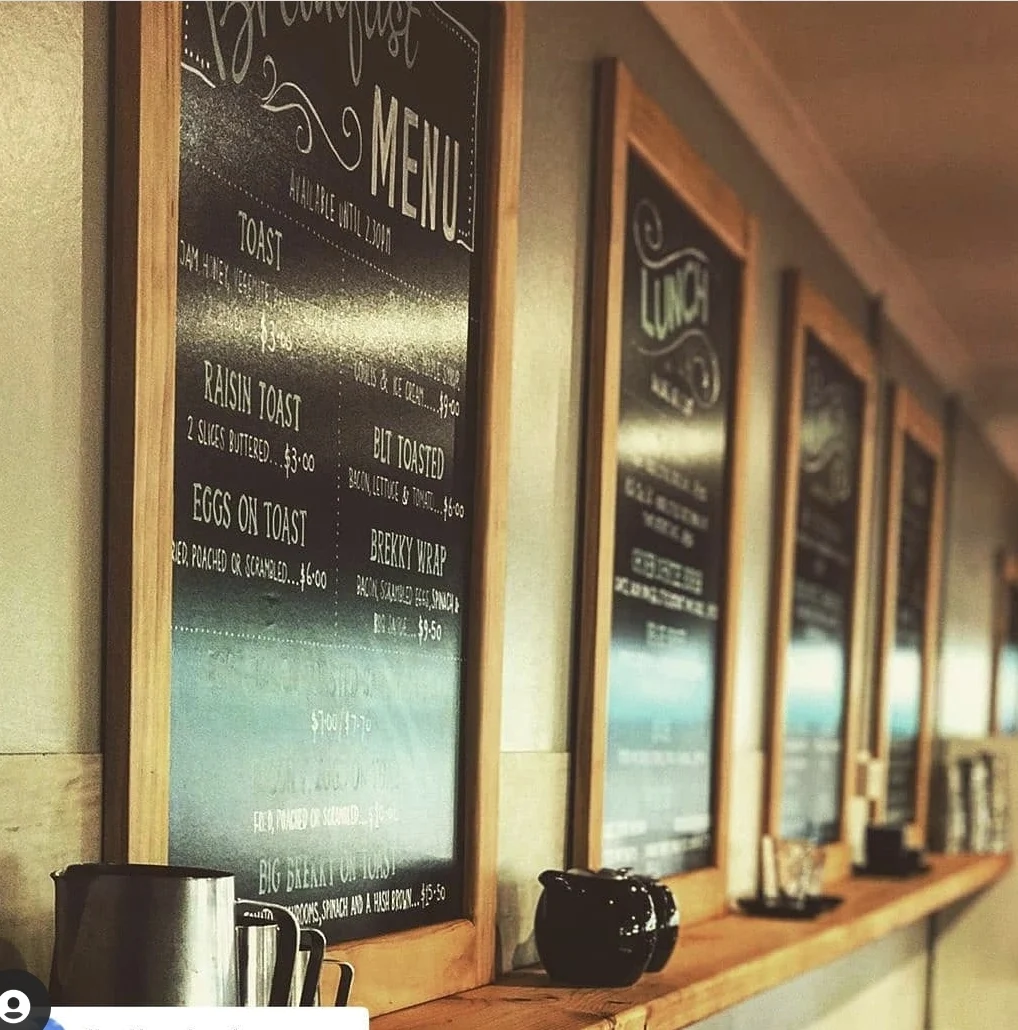 Menu, Kelly's Bakery, Cafe & Bakehouse