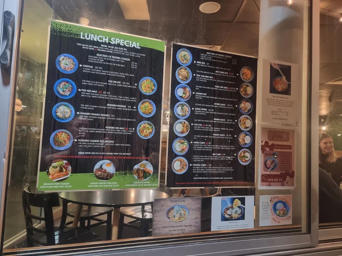 Menu, Limlong Thai Restaurant