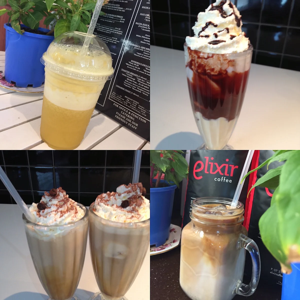 Menu, Euphoria Espresso (Laverdrive) Robina