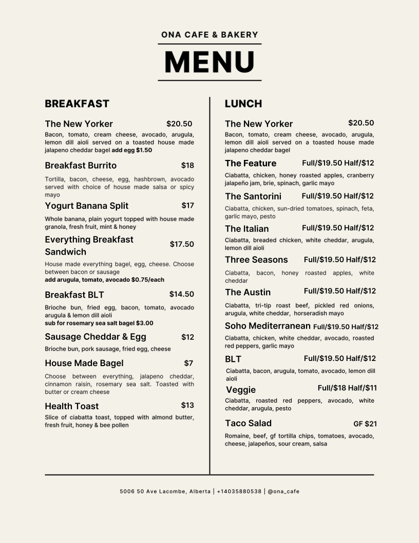 Menu photo 1