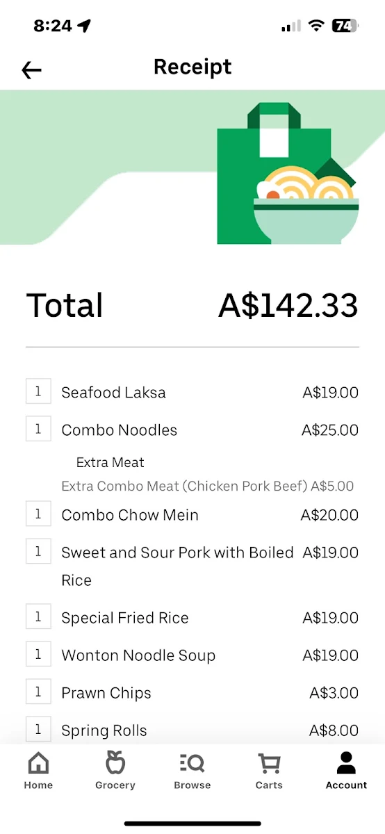 Menu, Da Jia Le Chinese