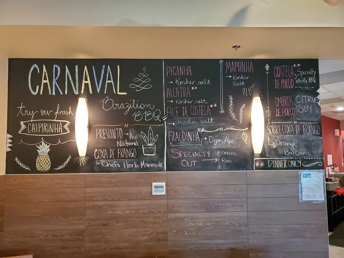 Menu, Carnaval Brazilian BBQ
