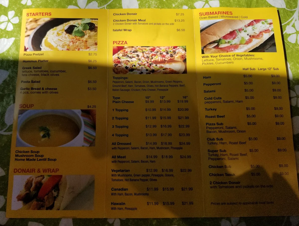 Menu, Koffee House & Bakery