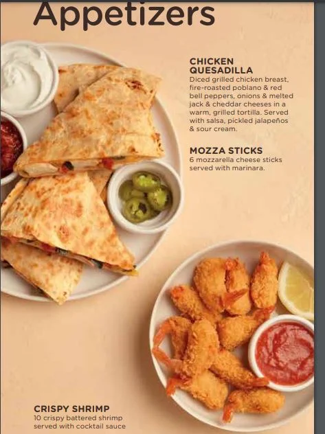 Menu, IHOP