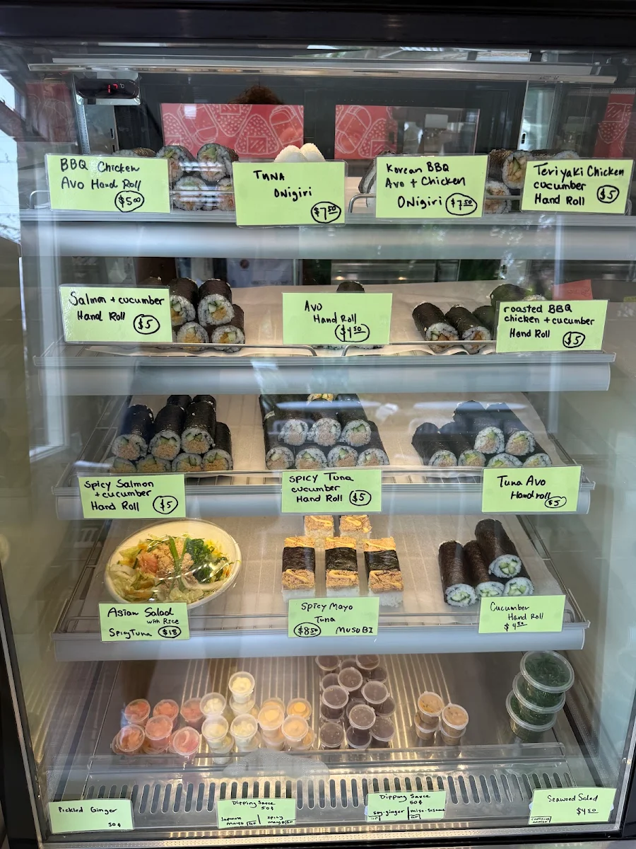 Menu, Mint Sushi
