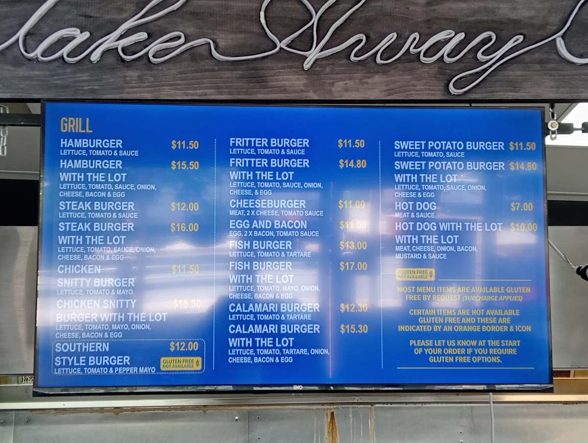 Menu, J F & C
