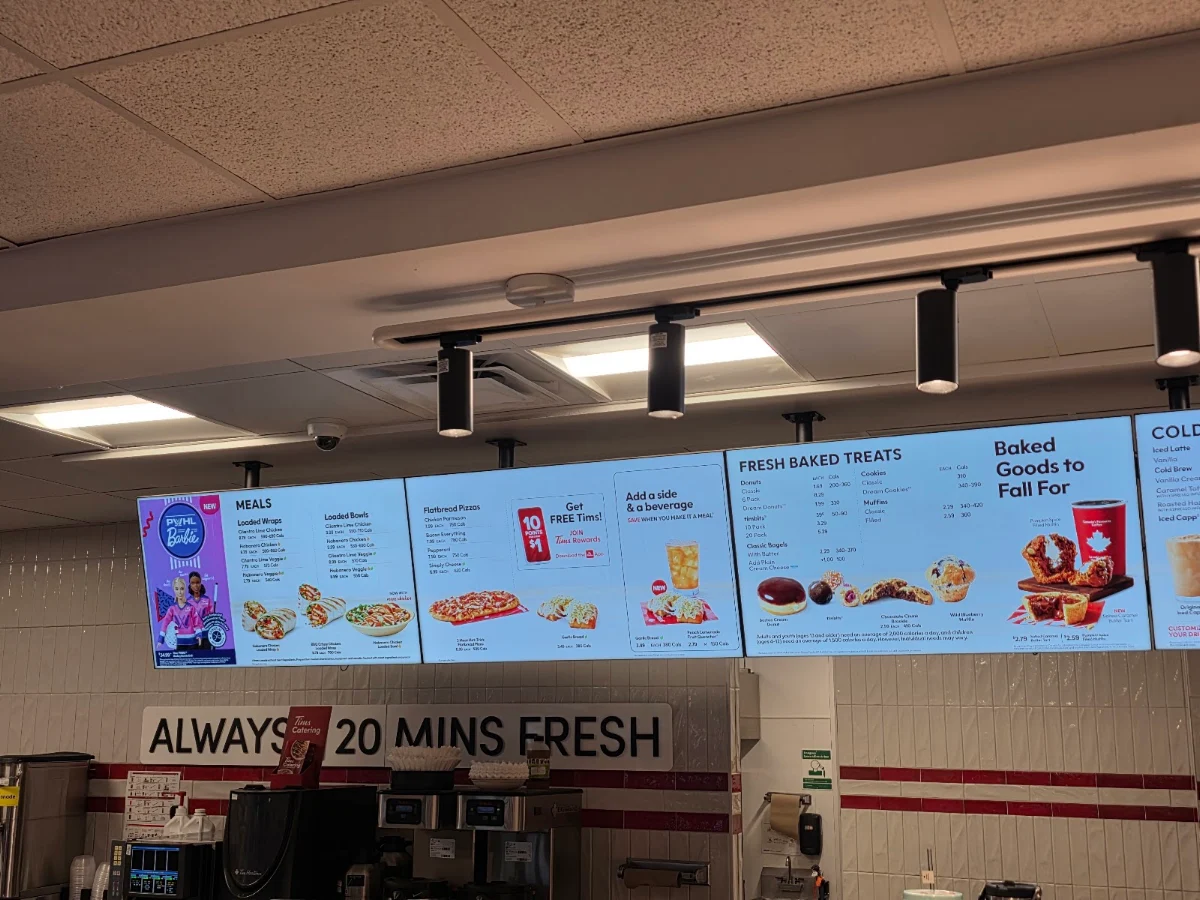 Menu, Tim Hortons