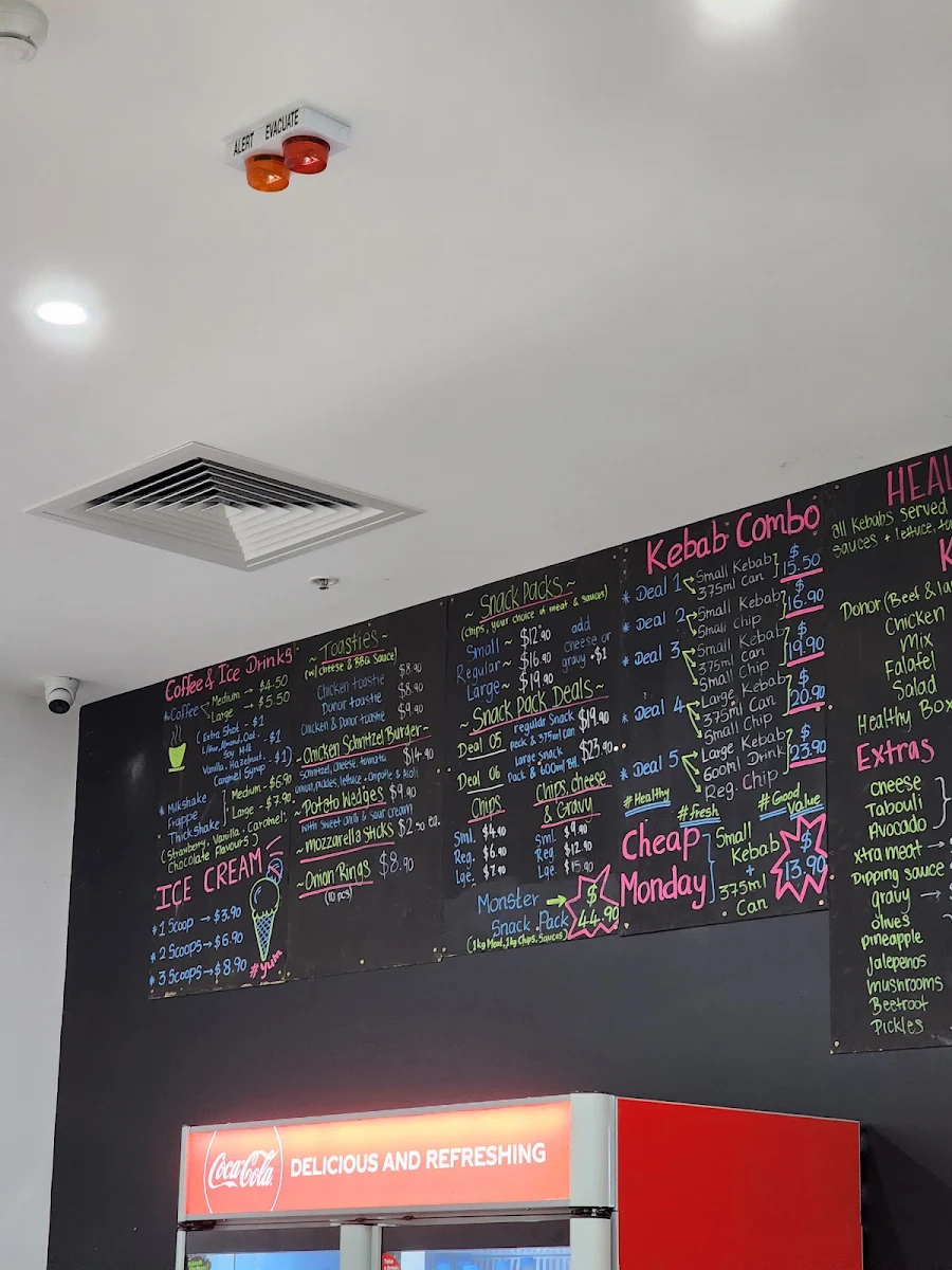 Menu, Kebab Express Riverway Plaza