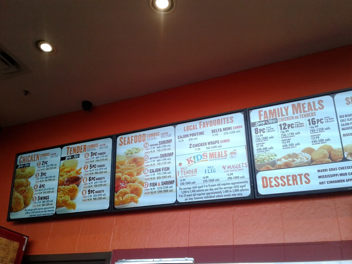 Menu, Popeyes Louisiana Kitchen