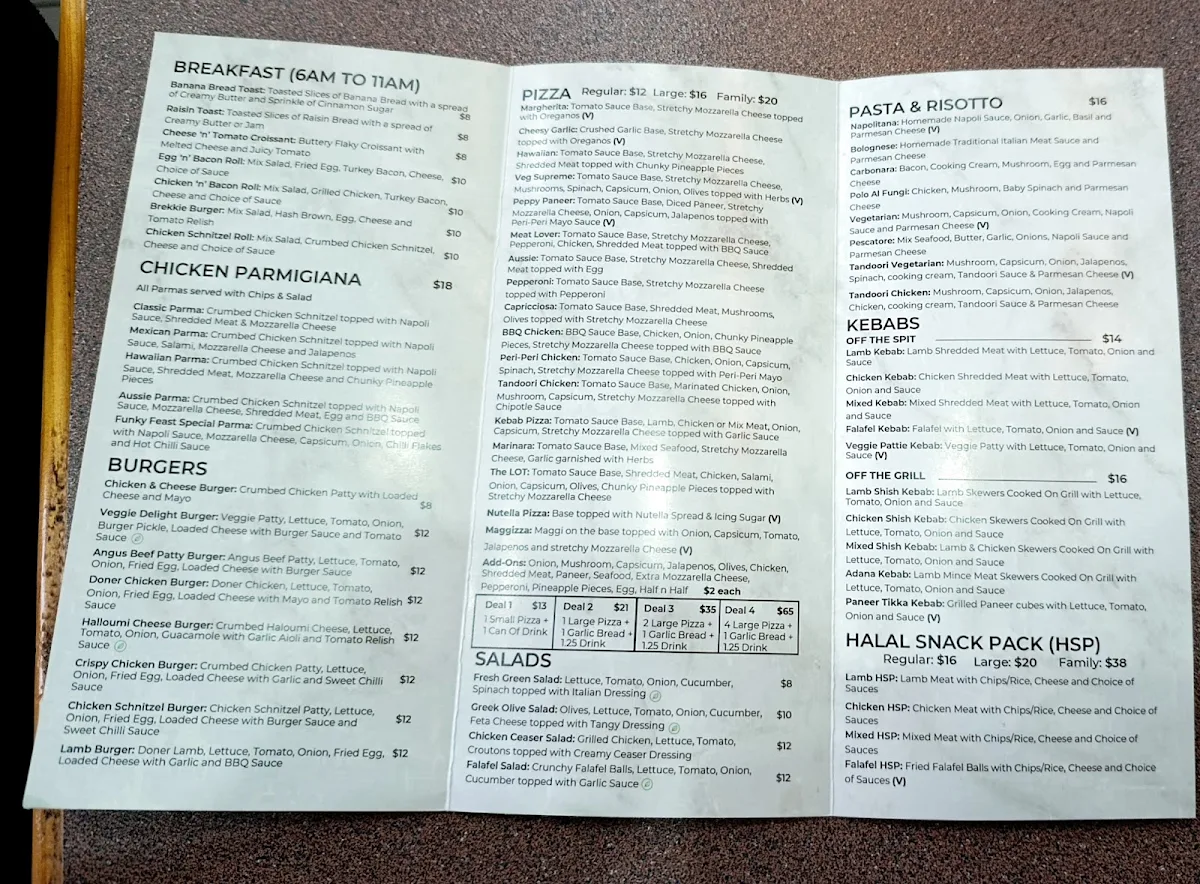 Menu, Funky Feast Altona (24hrs) - Pizza | Pasta | HSP | Kebab