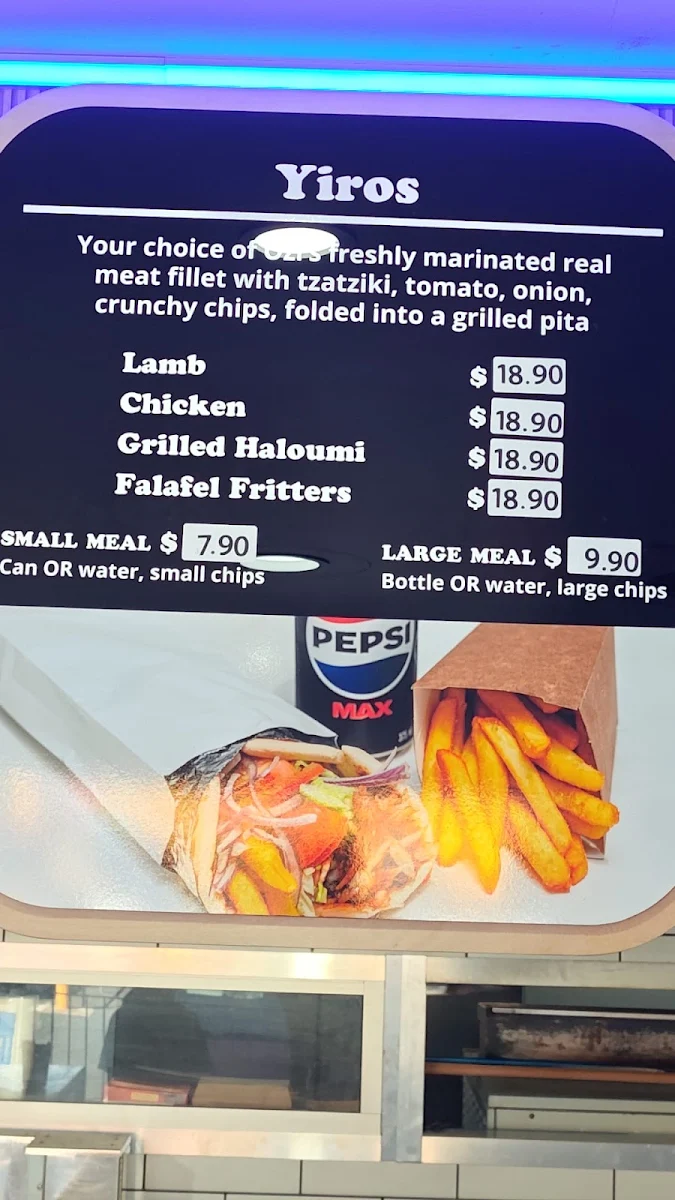 Menu, Ozi Yiros