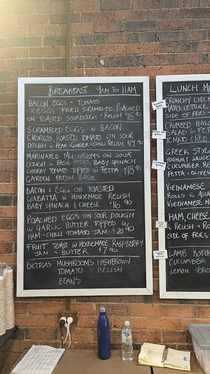 Menu, Cafe 56
