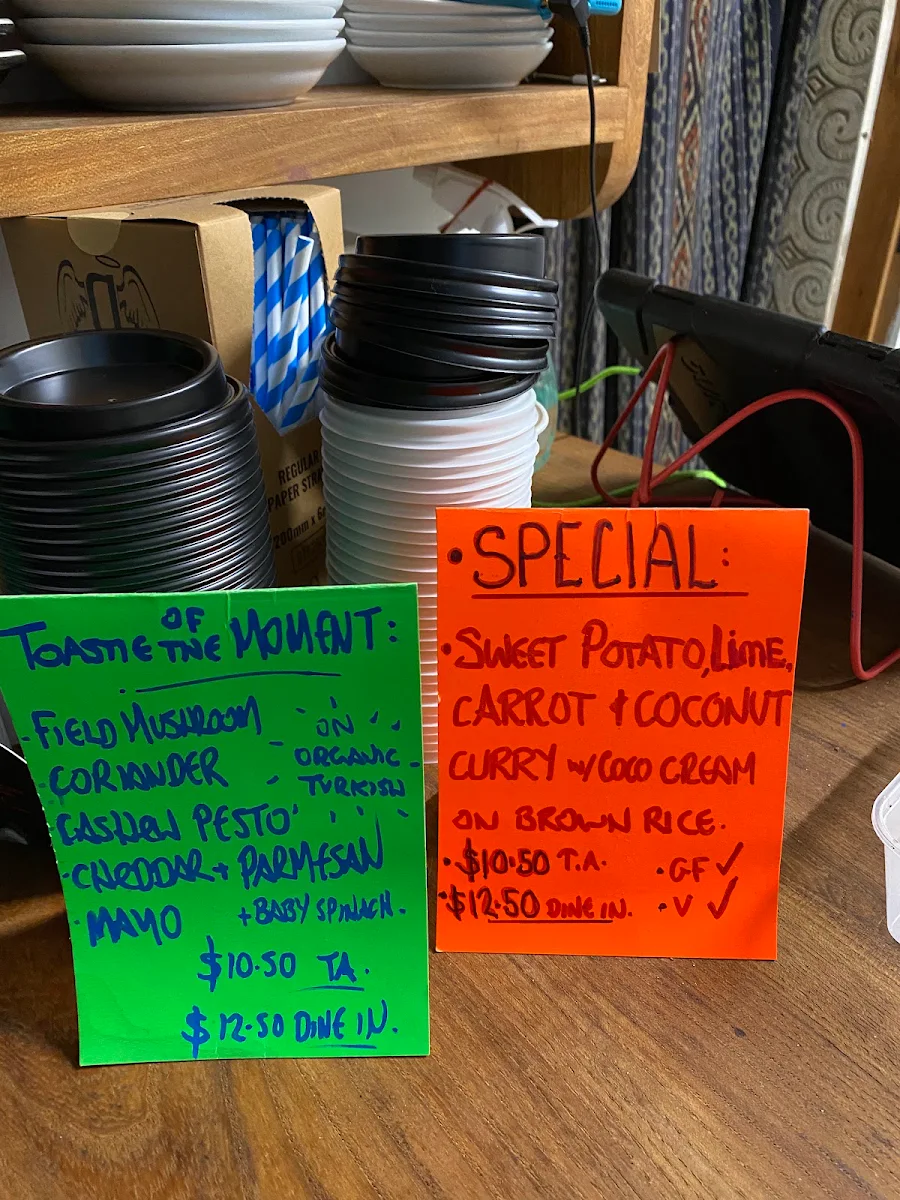 Menu, Christina's Cafe