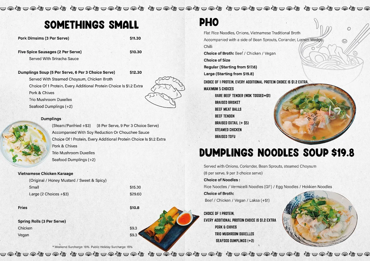 Menu, Le Soup