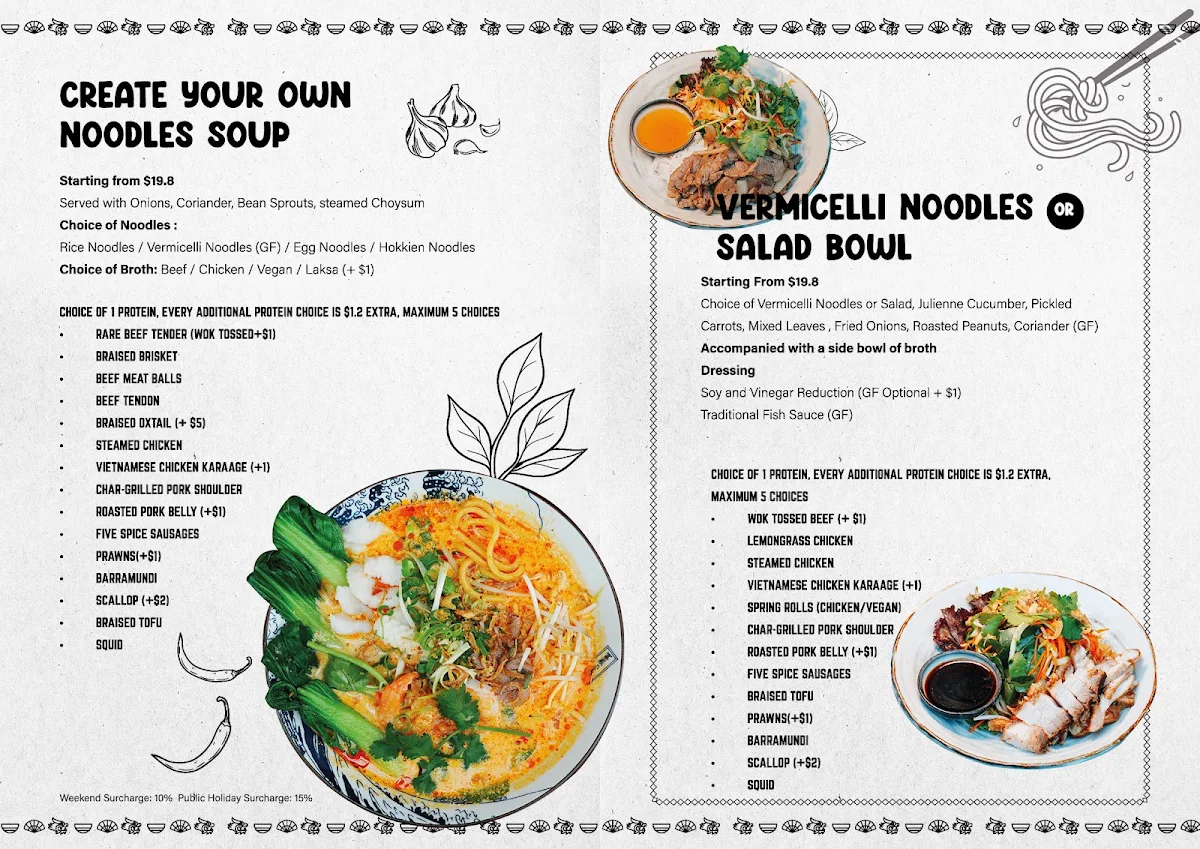 Menu, Le Soup