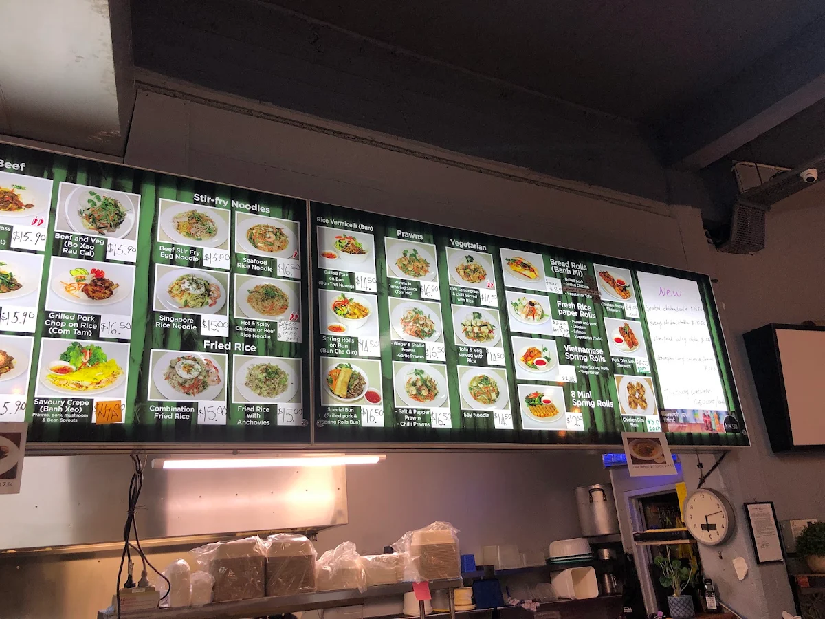 Menu, Vietnamese Pho
