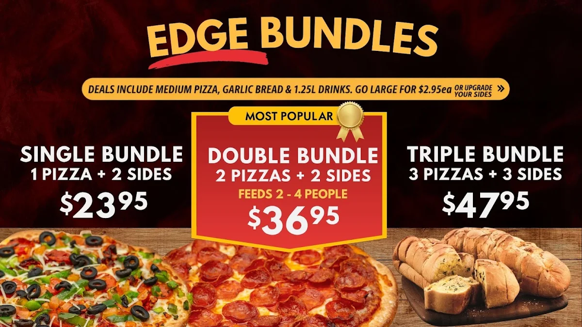 Menu, Edge Pizza