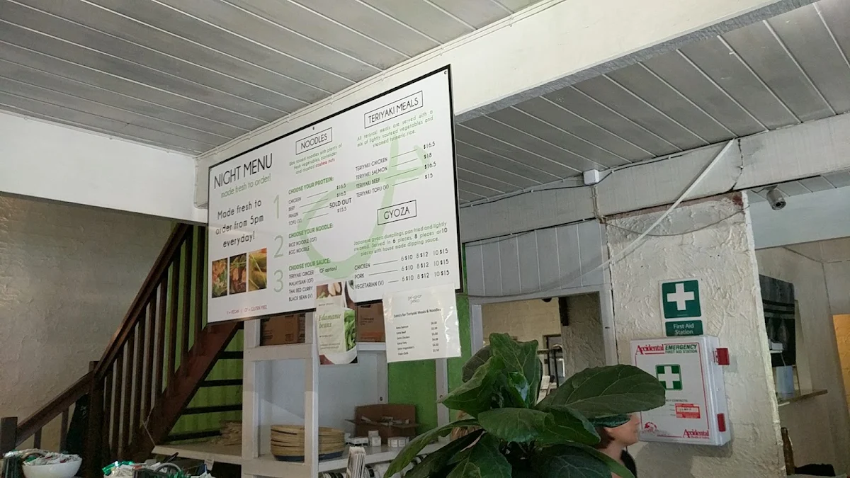Menu, Peko Peko Dunsborough