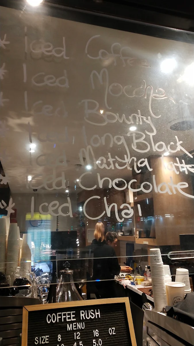 Menu, Coffee Rush