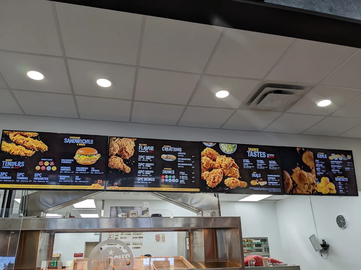 Menu, Church's Texas Chicken
