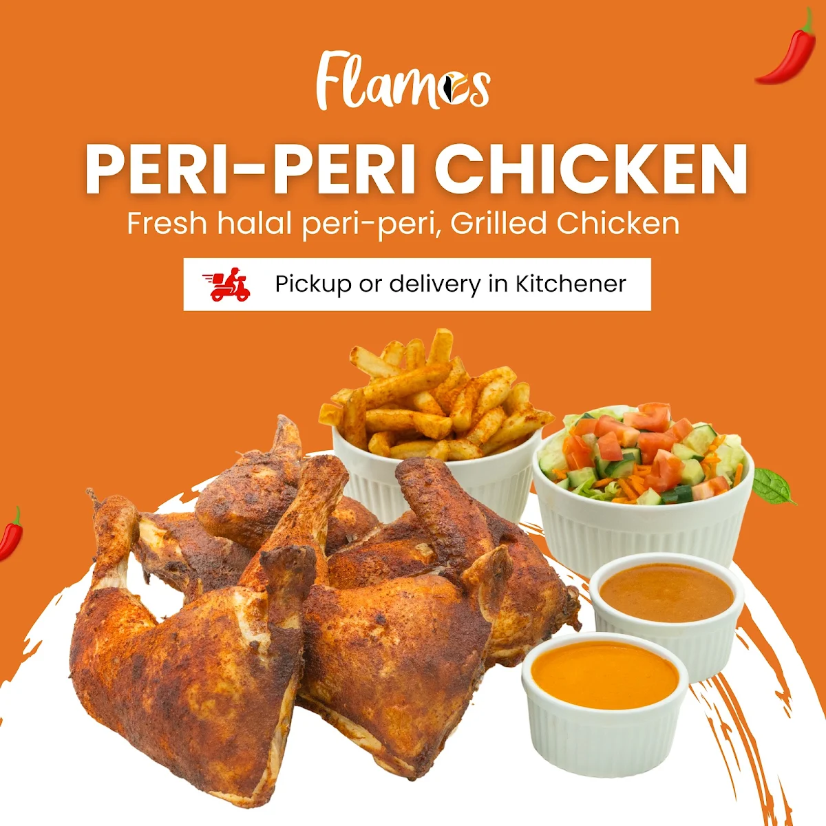 Menu, Flamos Peri Peri Chicken(Kitchener)
