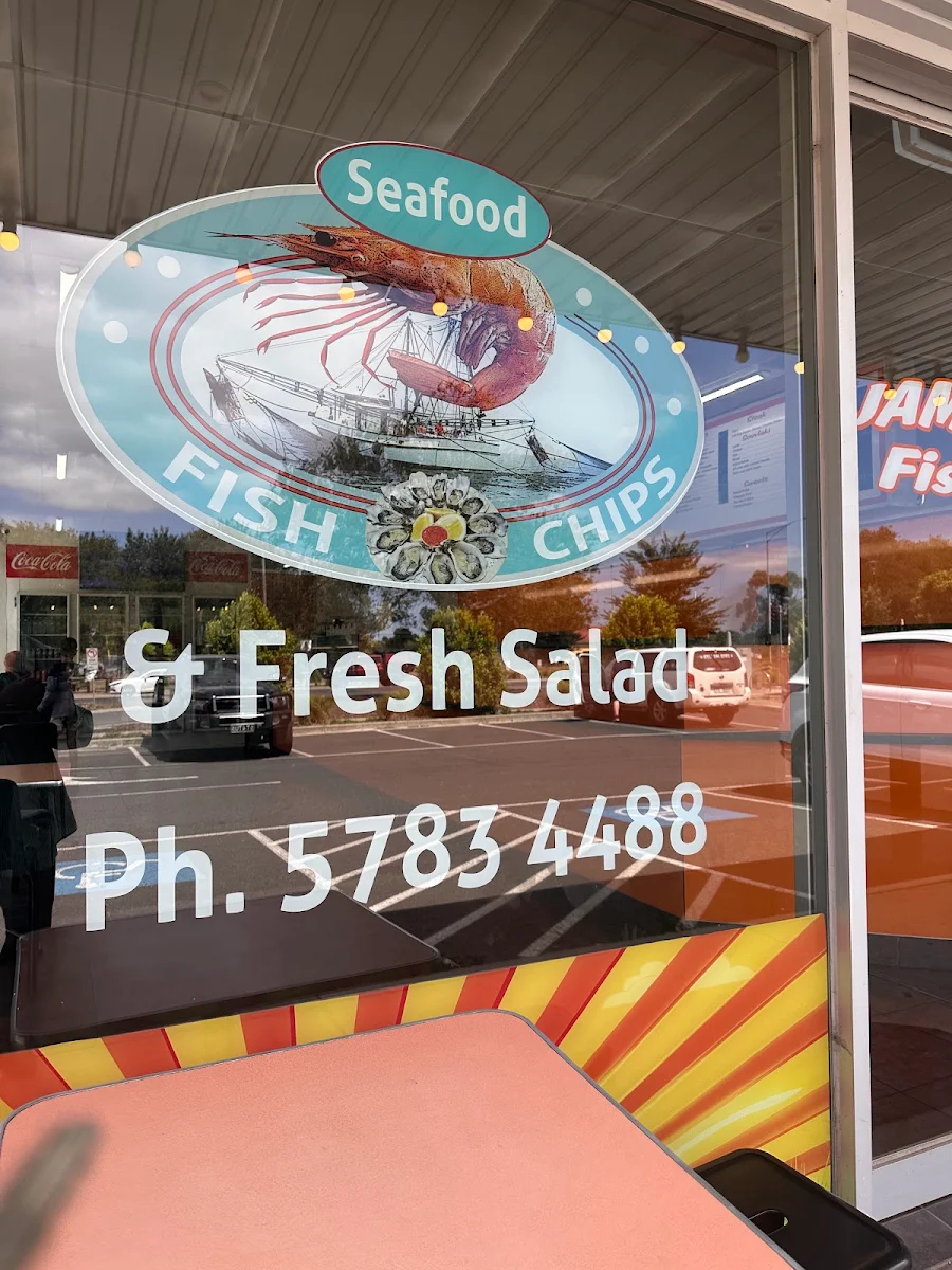 Menu, Jamz fish and chips