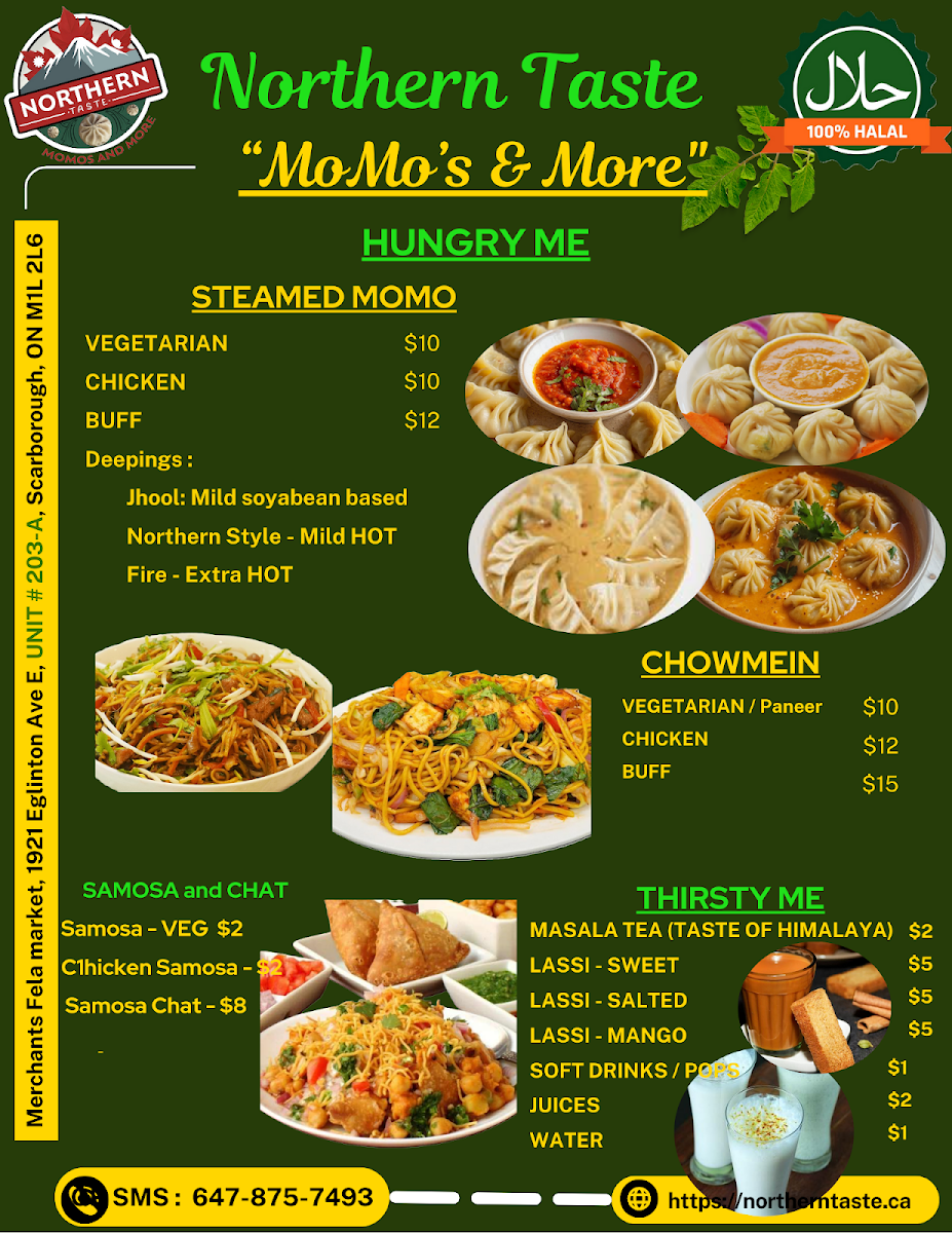 Menu, The Halal Spot - Flea Market