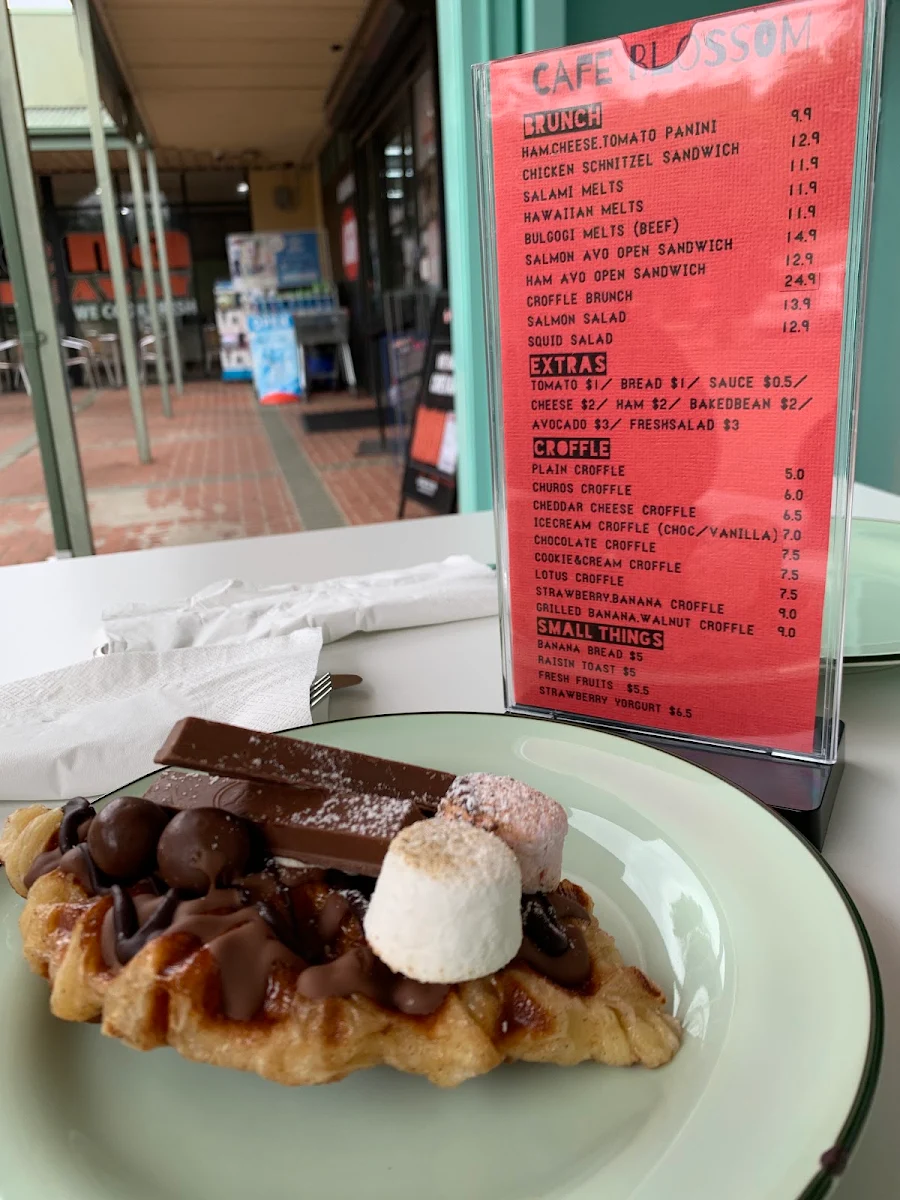 Menu, blossom cafe
