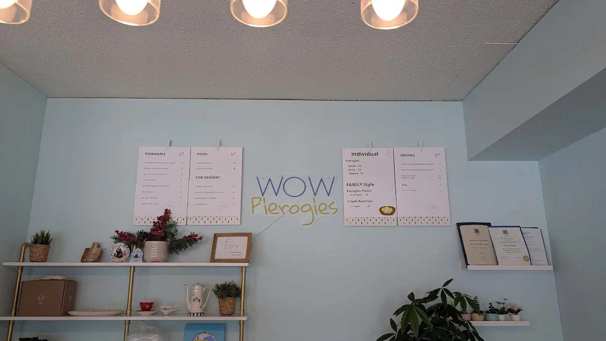 Menu, WOW Pierogies