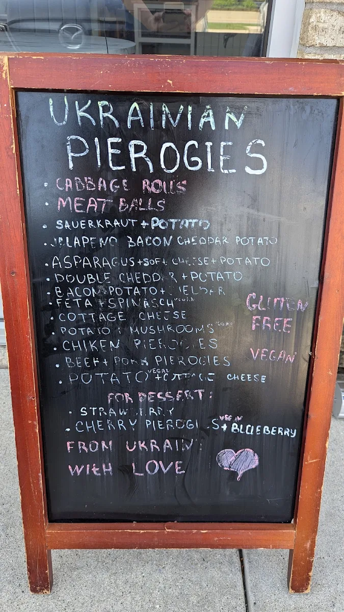 Menu, WOW Pierogies