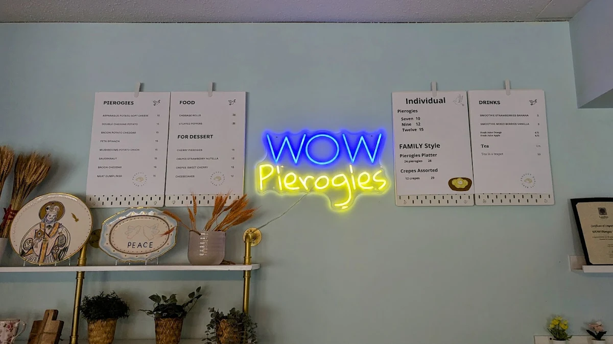 Menu, WOW Pierogies
